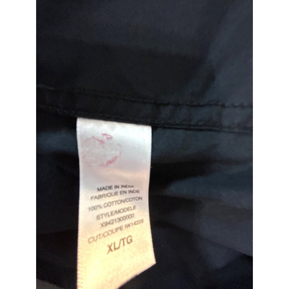 Guess Mens Graphic Shirt Button -Up Western Black Long Sleeves Size XL/TG - Picture 4 of 6